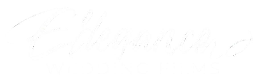 Elegance Wedding Films white logo. Halem