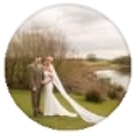 Wedding couple on decorative plate Halem
